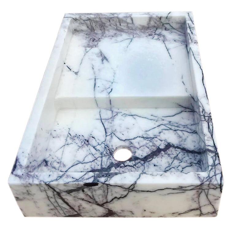 New York Marble Wall-mount Bathroom Sink Polished (W)16" (L)24" (H)5".