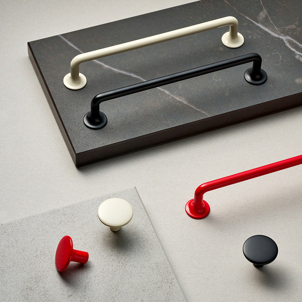 Tango Ivory Cabinet Knob and Handle.