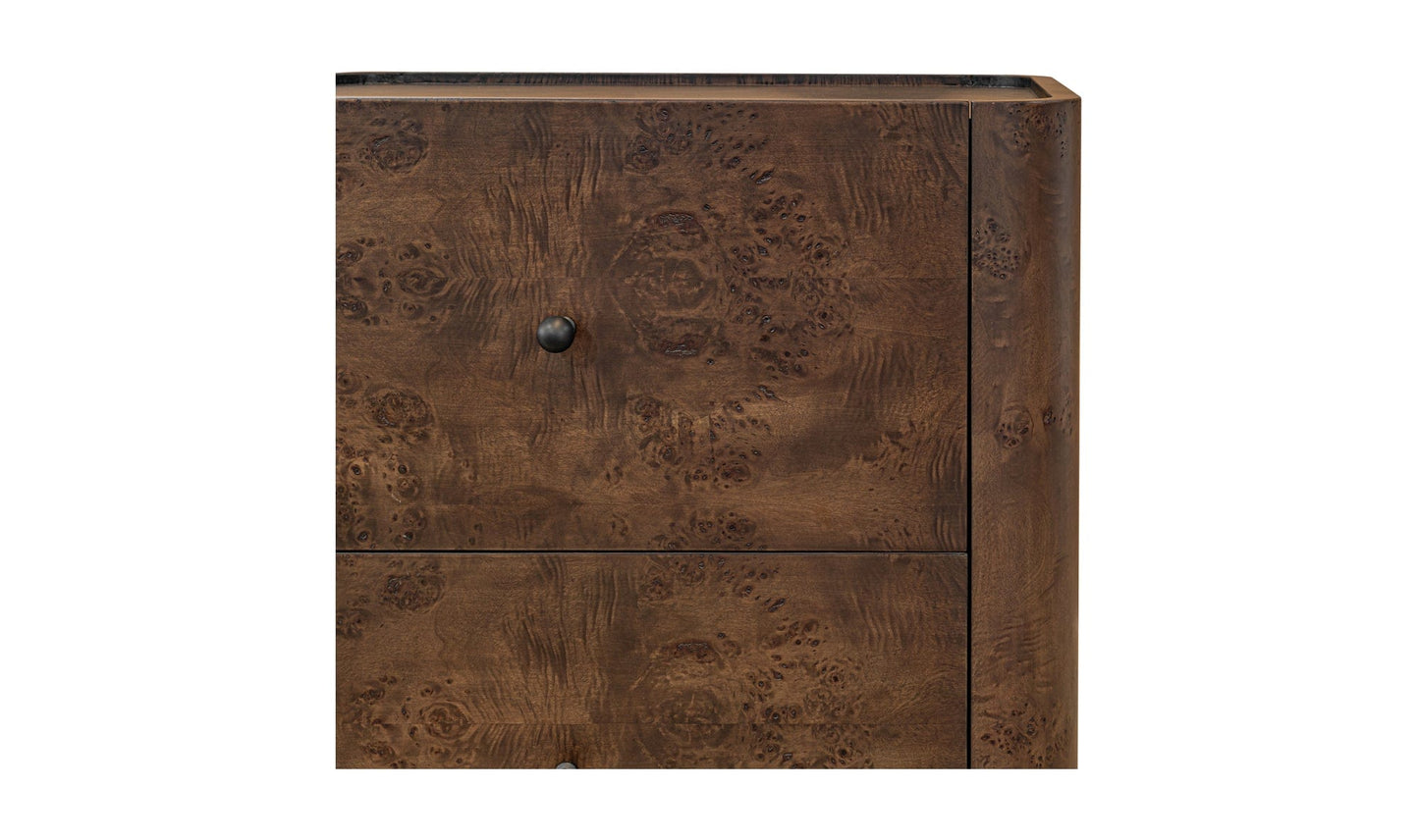 Moe's Home Collection Nightstands Gibson Nightstand Dark Brown Gibson Nightstand Dark Brown