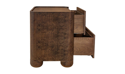 Moe's Home Collection Nightstands Gibson Nightstand Dark Brown Gibson Nightstand Dark Brown