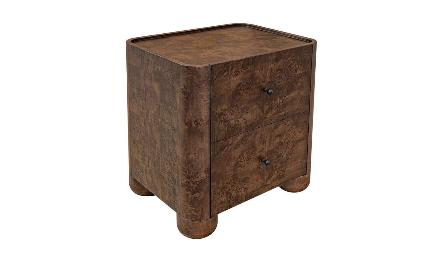 Moe's Home Collection Nightstands Gibson Nightstand Dark Brown Gibson Nightstand Dark Brown