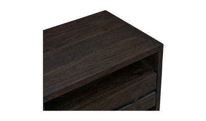 Moe's Home Collection Nightstands Madagascar Nightstand Dark Brown Madagascar Nightstand Dark Brown