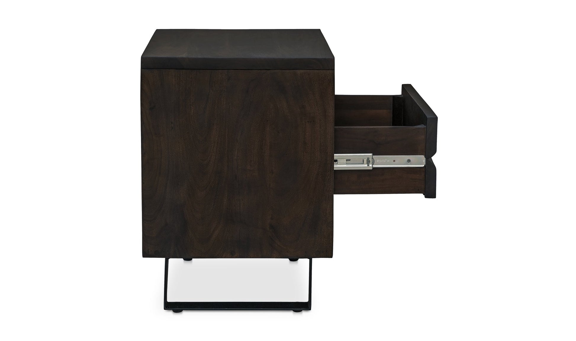 Moe's Home Collection Nightstands Madagascar Nightstand Dark Brown Madagascar Nightstand Dark Brown