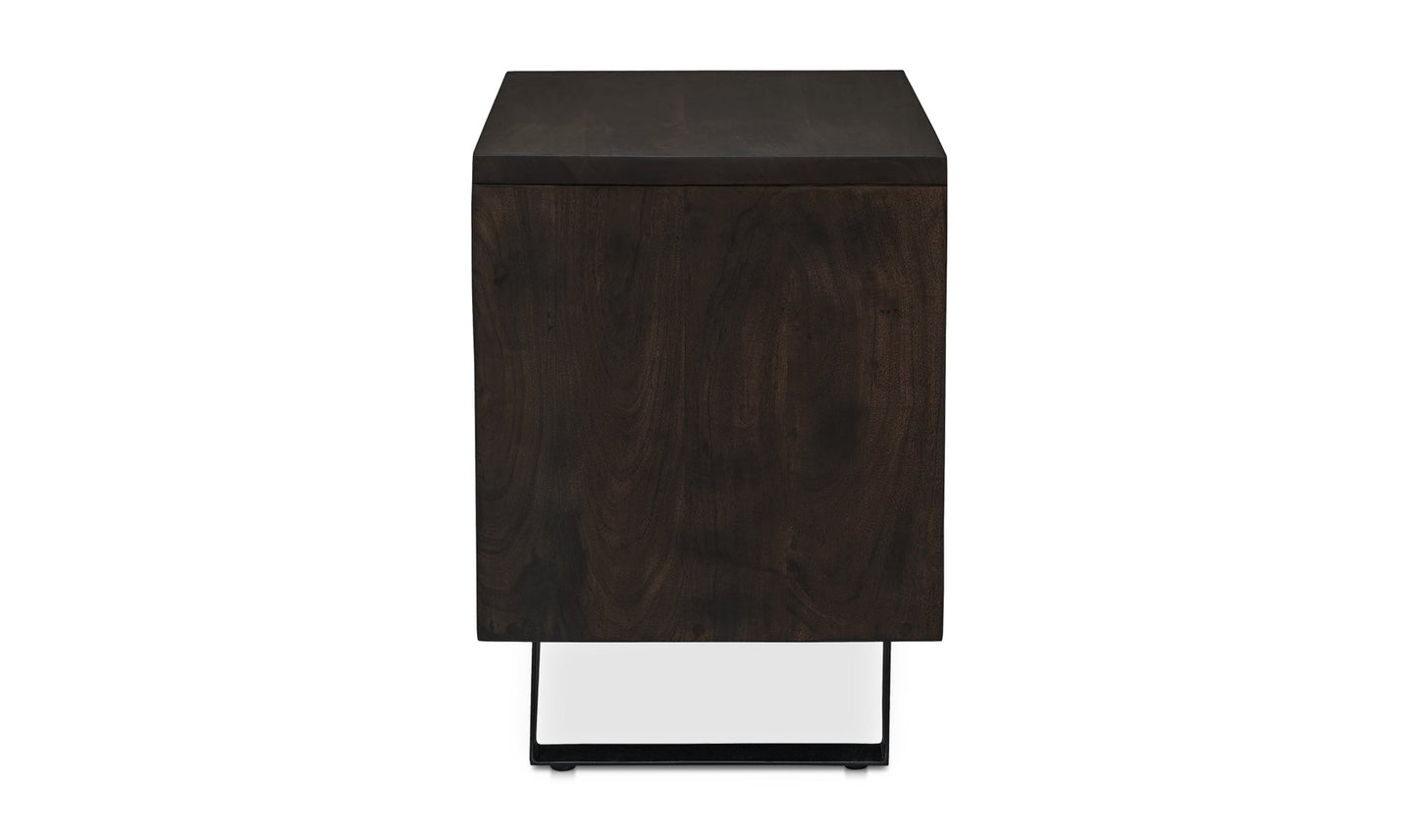 Moe's Home Collection Nightstands Madagascar Nightstand Dark Brown Madagascar Nightstand Dark Brown