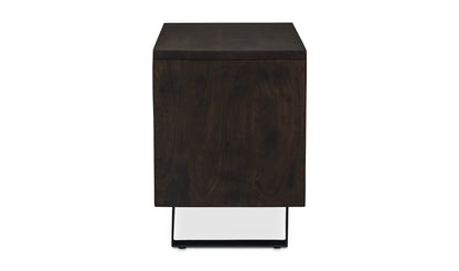 Moe's Home Collection Nightstands Madagascar Nightstand Dark Brown Madagascar Nightstand Dark Brown