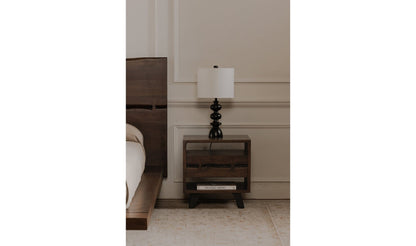 Moe's Home Collection Nightstands Madagascar Nightstand Dark Brown Madagascar Nightstand Dark Brown