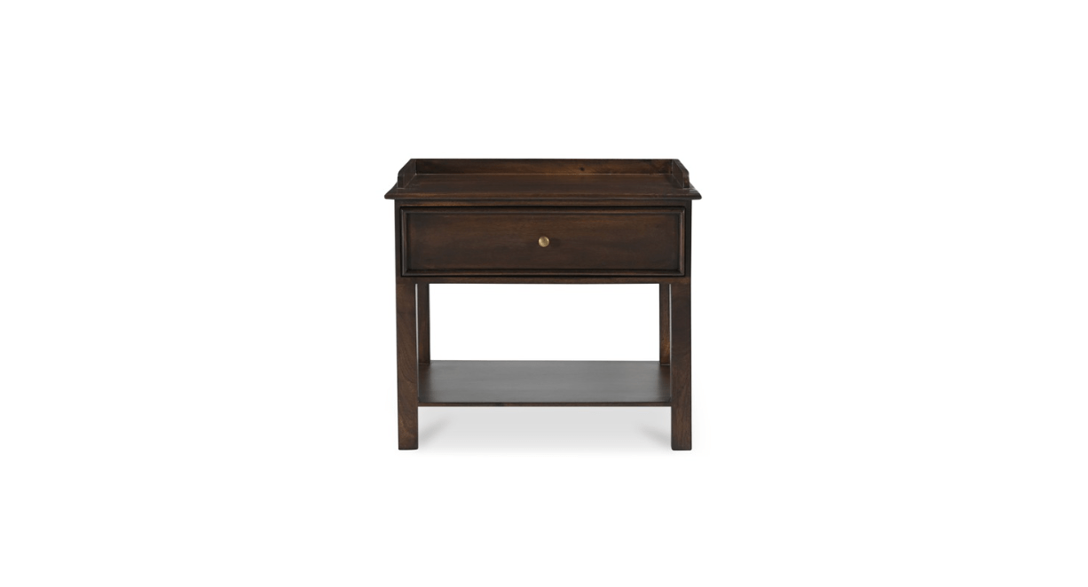 Moe's Home Collection Nightstands Maeve Nightstand Dark Brown Maeve Nightstand Dark Brown