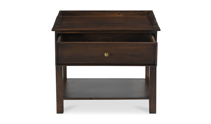 Moe's Home Collection Nightstands Maeve Nightstand Dark Brown Maeve Nightstand Dark Brown