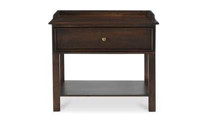 Moe's Home Collection Nightstands Maeve Nightstand Dark Brown Maeve Nightstand Dark Brown