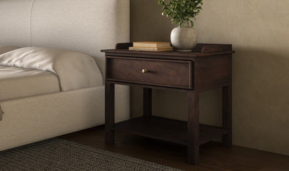 Moe's Home Collection Nightstands Maeve Nightstand Dark Brown Maeve Nightstand Dark Brown