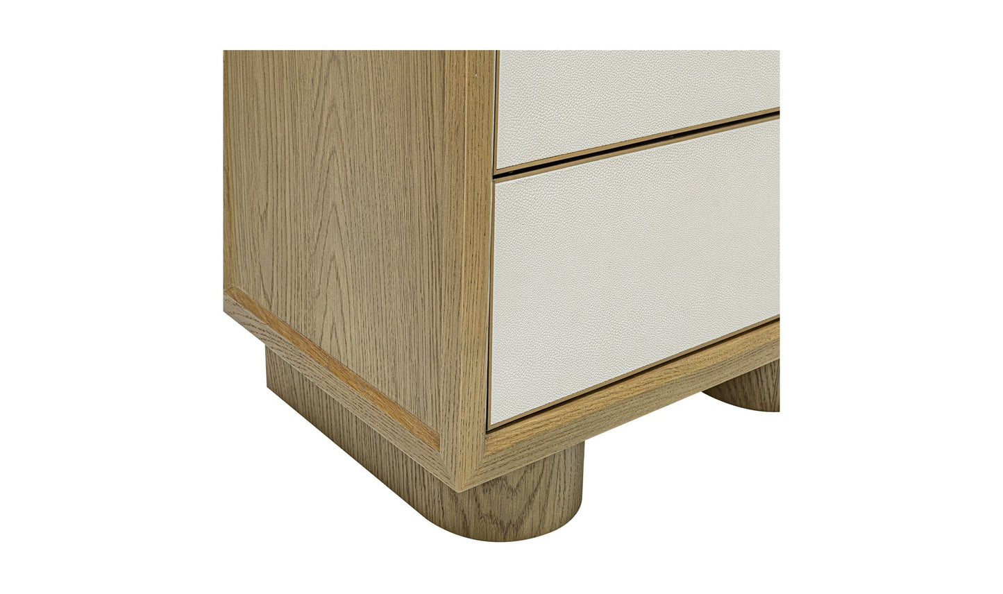 Moe's Home Collection Nightstands Marcelle Nightstand White Marcelle Nightstand White