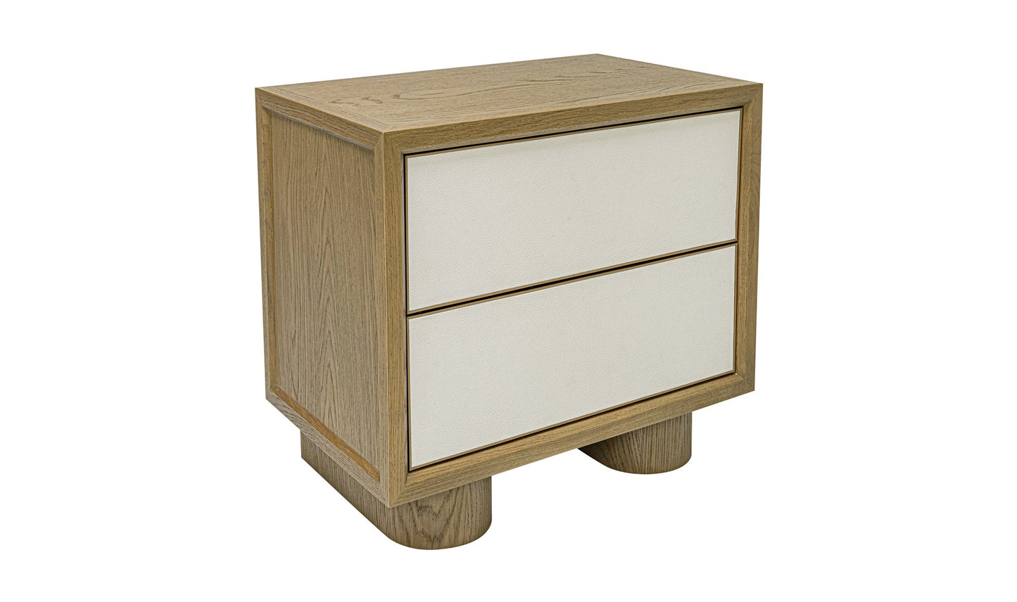 Moe's Home Collection Nightstands Marcelle Nightstand White Marcelle Nightstand White