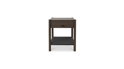 Moe's Home Collection Nightstands Millie Nightstand Dark Brown Millie Nightstand Dark Brown