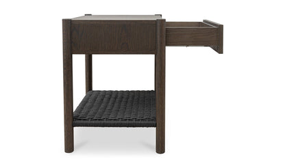 Moe's Home Collection Nightstands Millie Nightstand Dark Brown Millie Nightstand Dark Brown