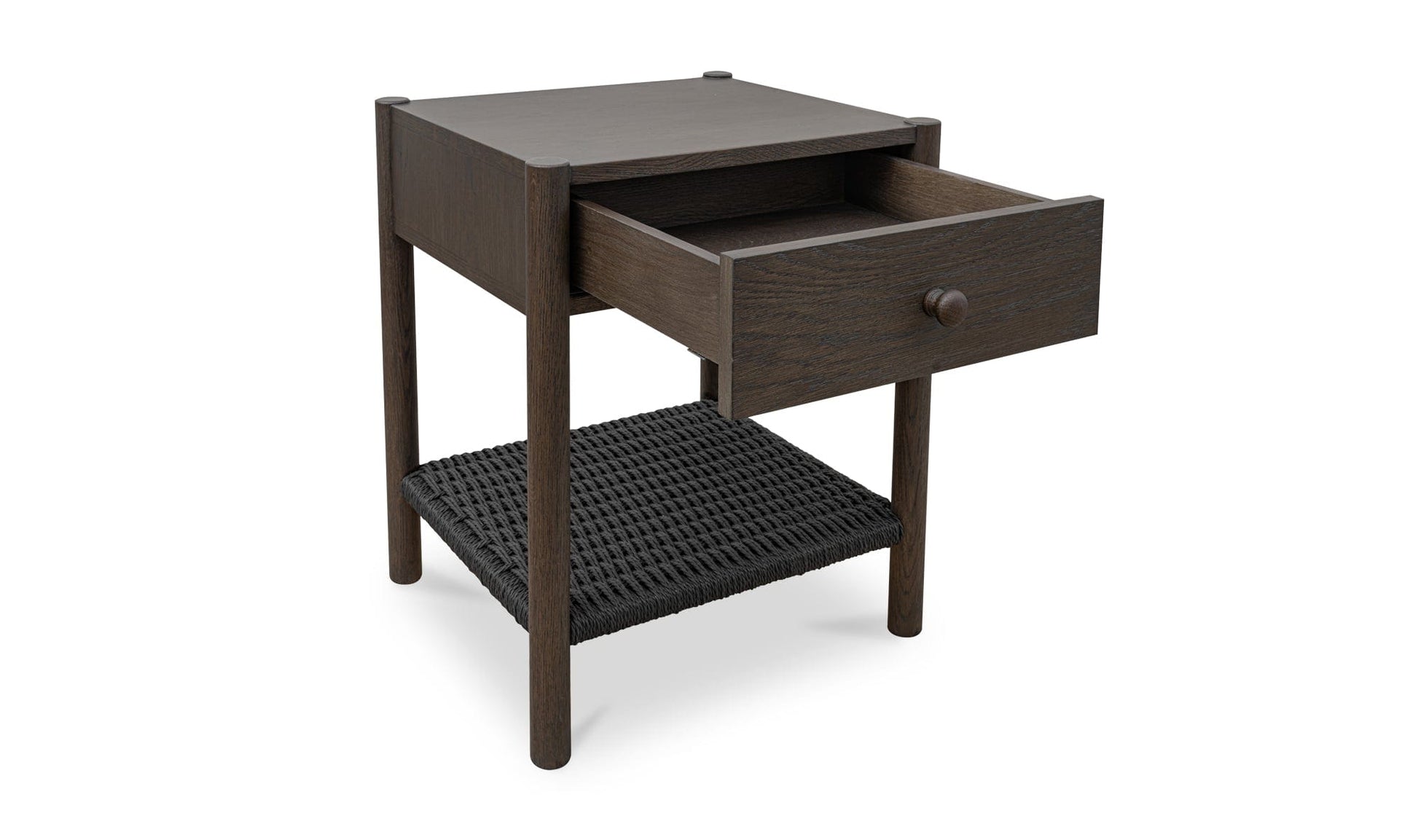 Moe's Home Collection Nightstands Millie Nightstand Dark Brown Millie Nightstand Dark Brown