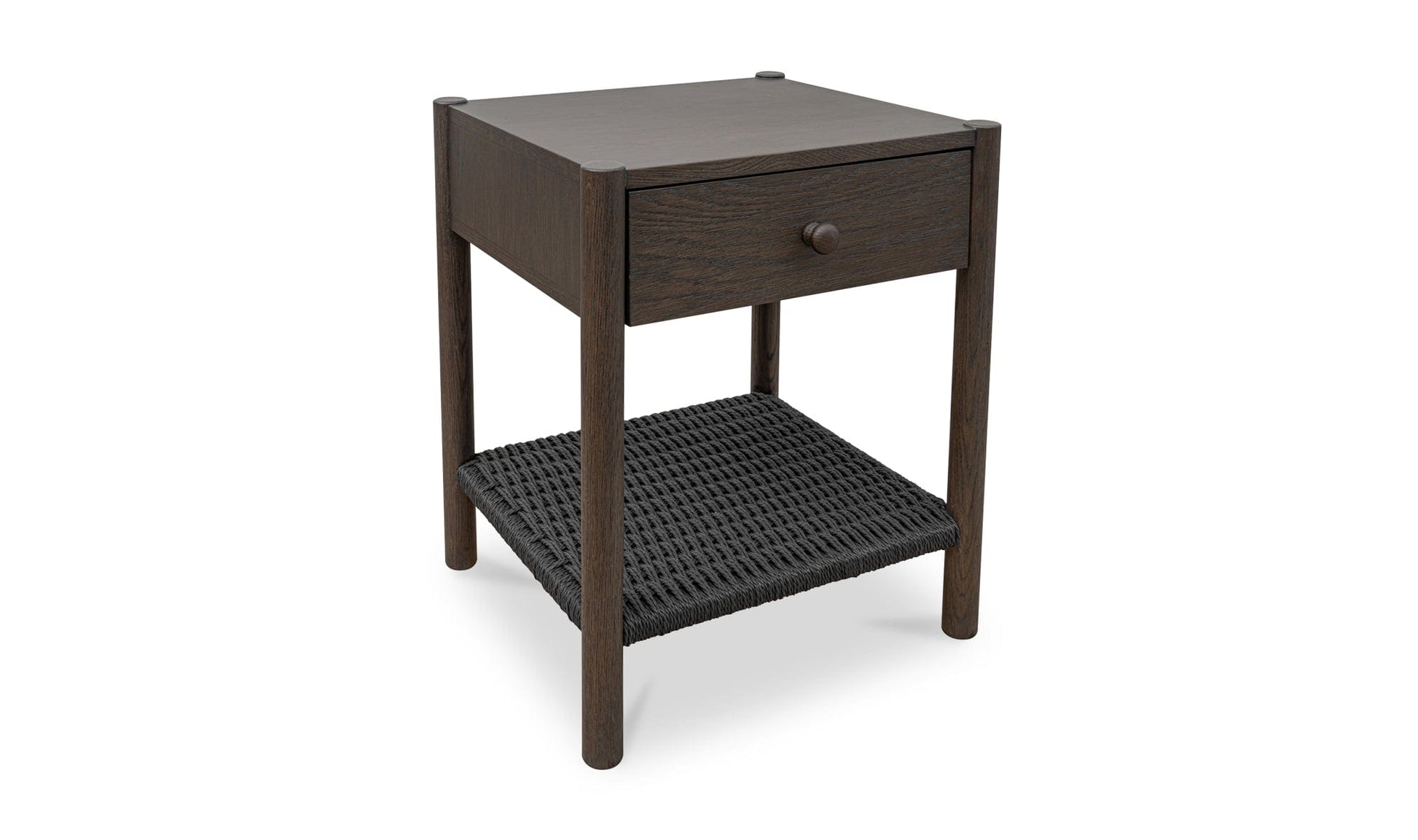 Moe's Home Collection Nightstands Millie Nightstand Dark Brown Millie Nightstand Dark Brown