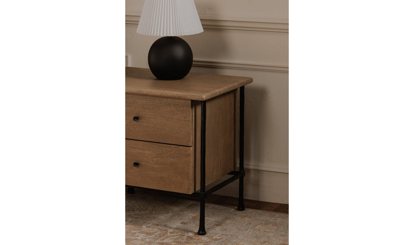 Moe's Home Collection Nightstands Rene Nightstand Brown Rene Nightstand Brown