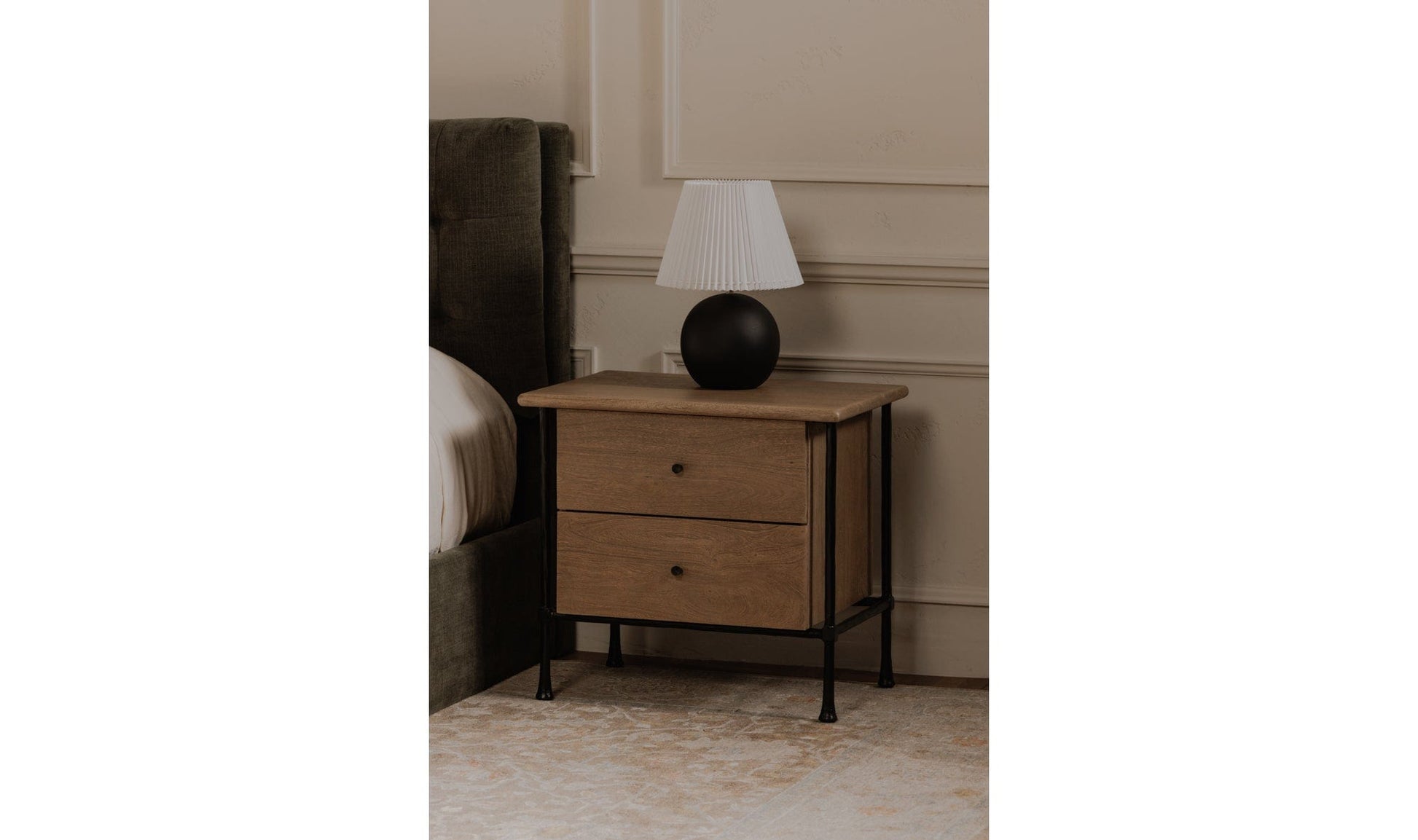 Moe's Home Collection Nightstands Rene Nightstand Brown Rene Nightstand Brown