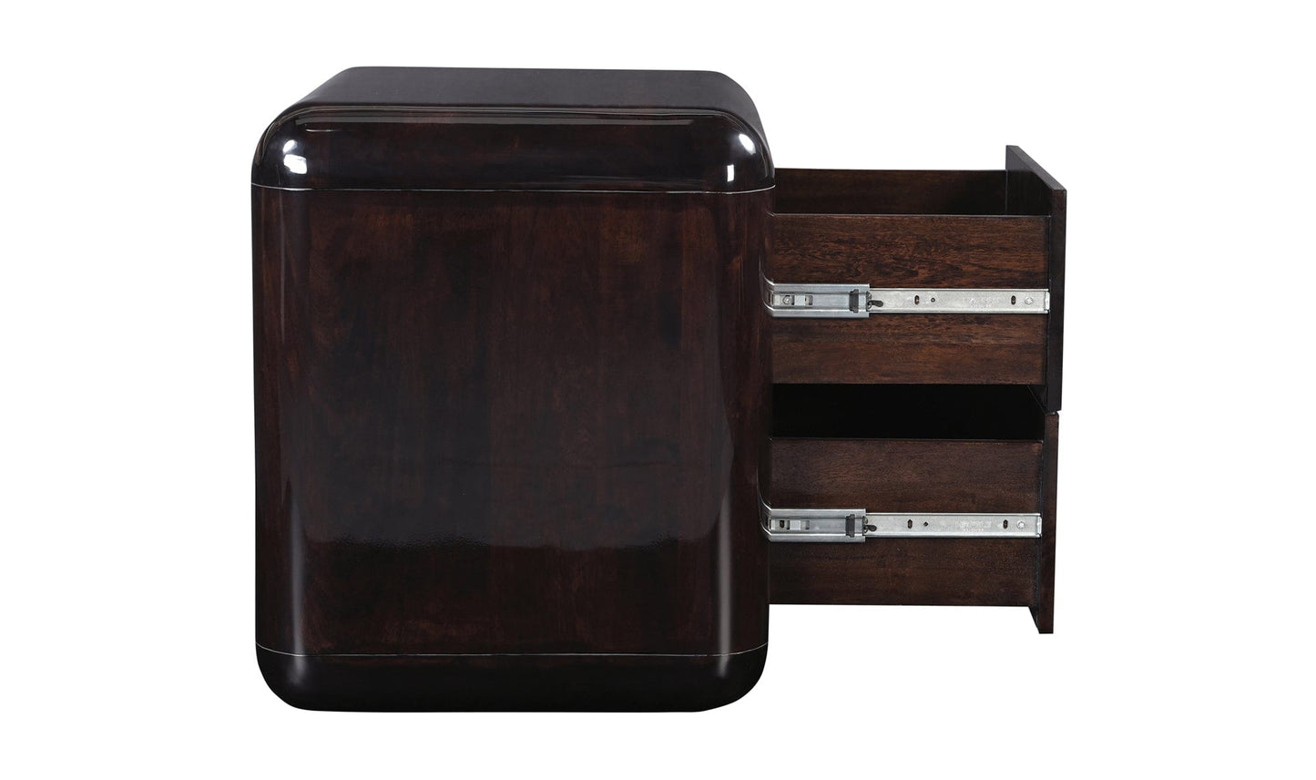 Moe's Home Collection Nightstands Rory Nightstand Dark Brown Rory Nightstand Dark Brown