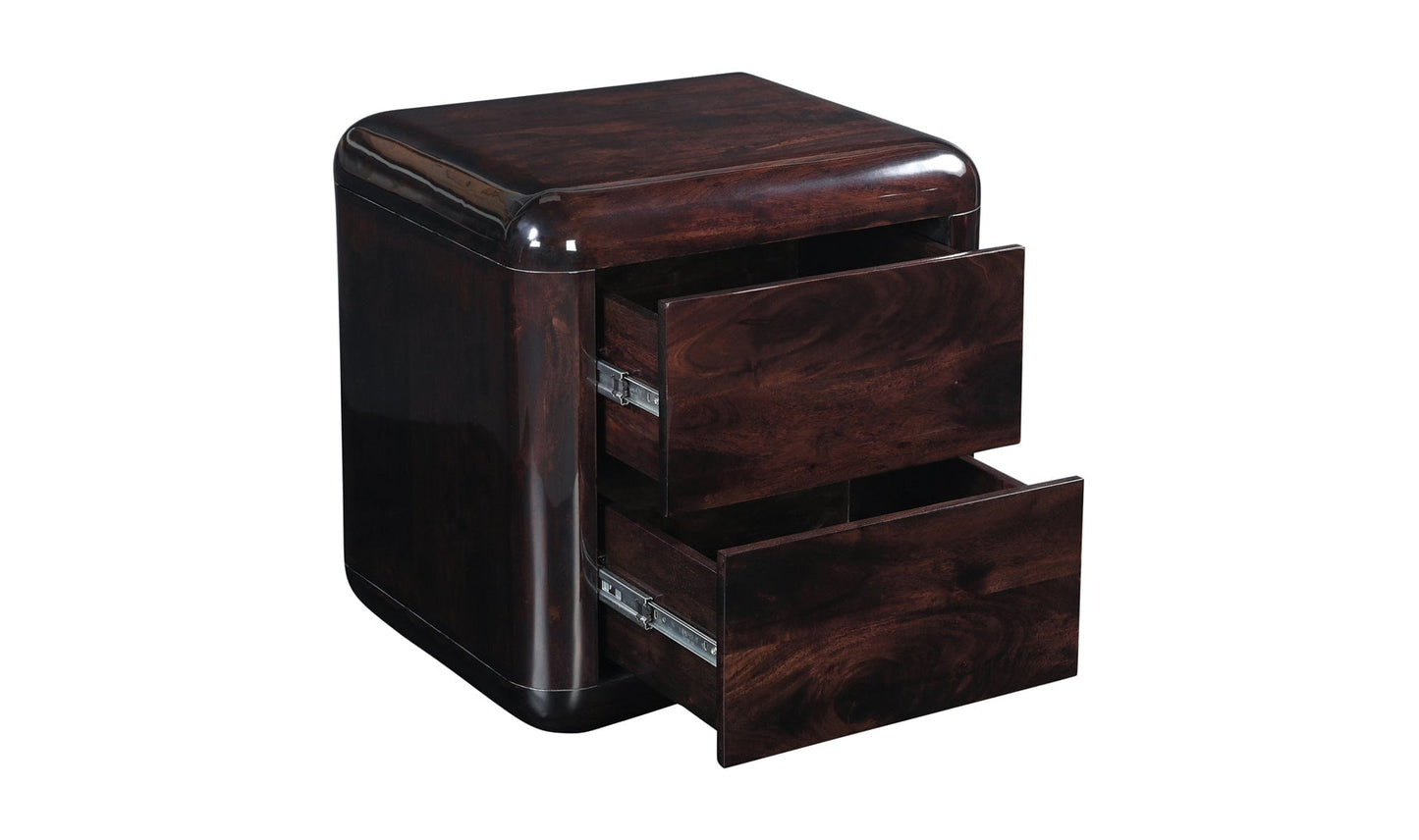 Moe's Home Collection Nightstands Rory Nightstand Dark Brown Rory Nightstand Dark Brown