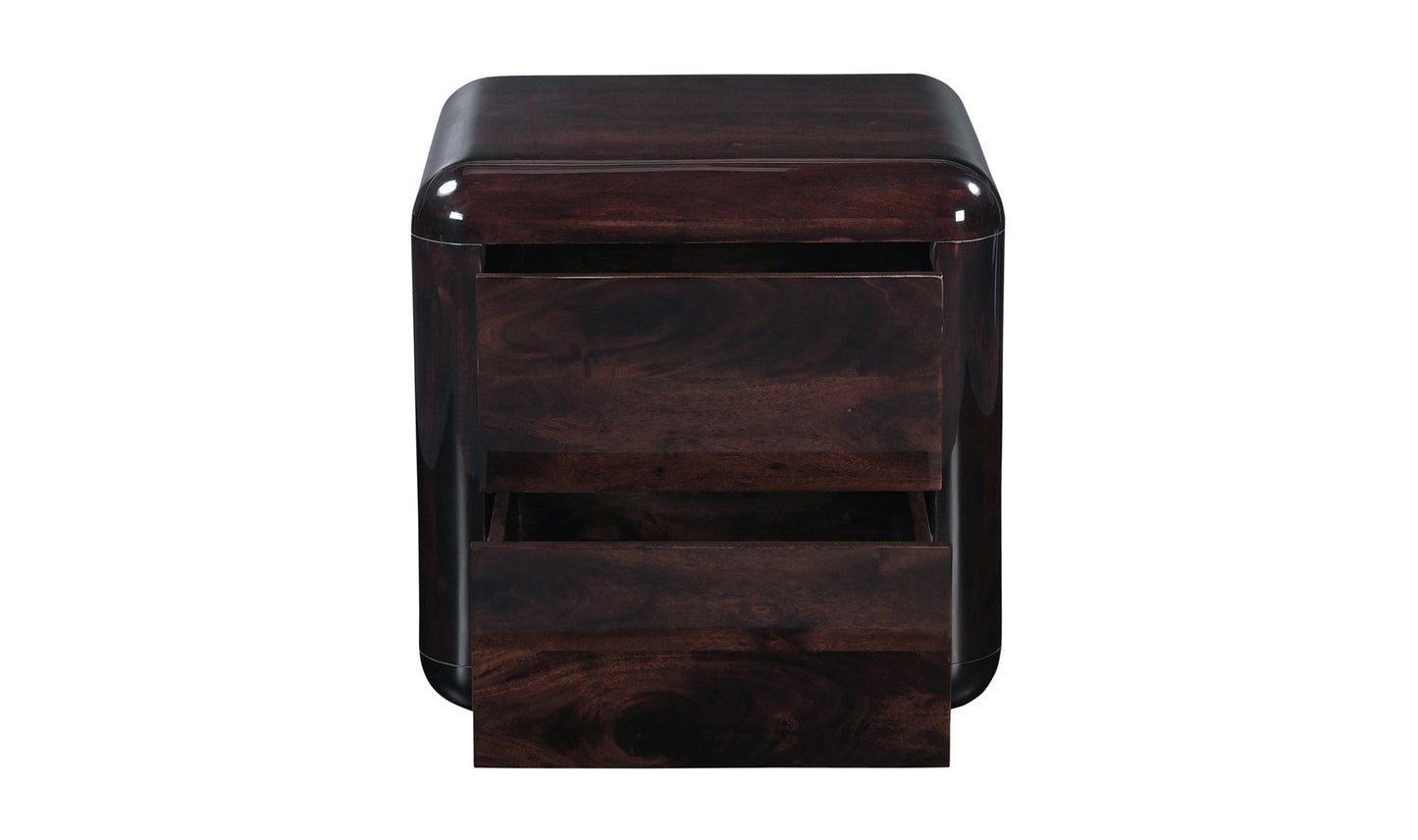 Moe's Home Collection Nightstands Rory Nightstand Dark Brown Rory Nightstand Dark Brown