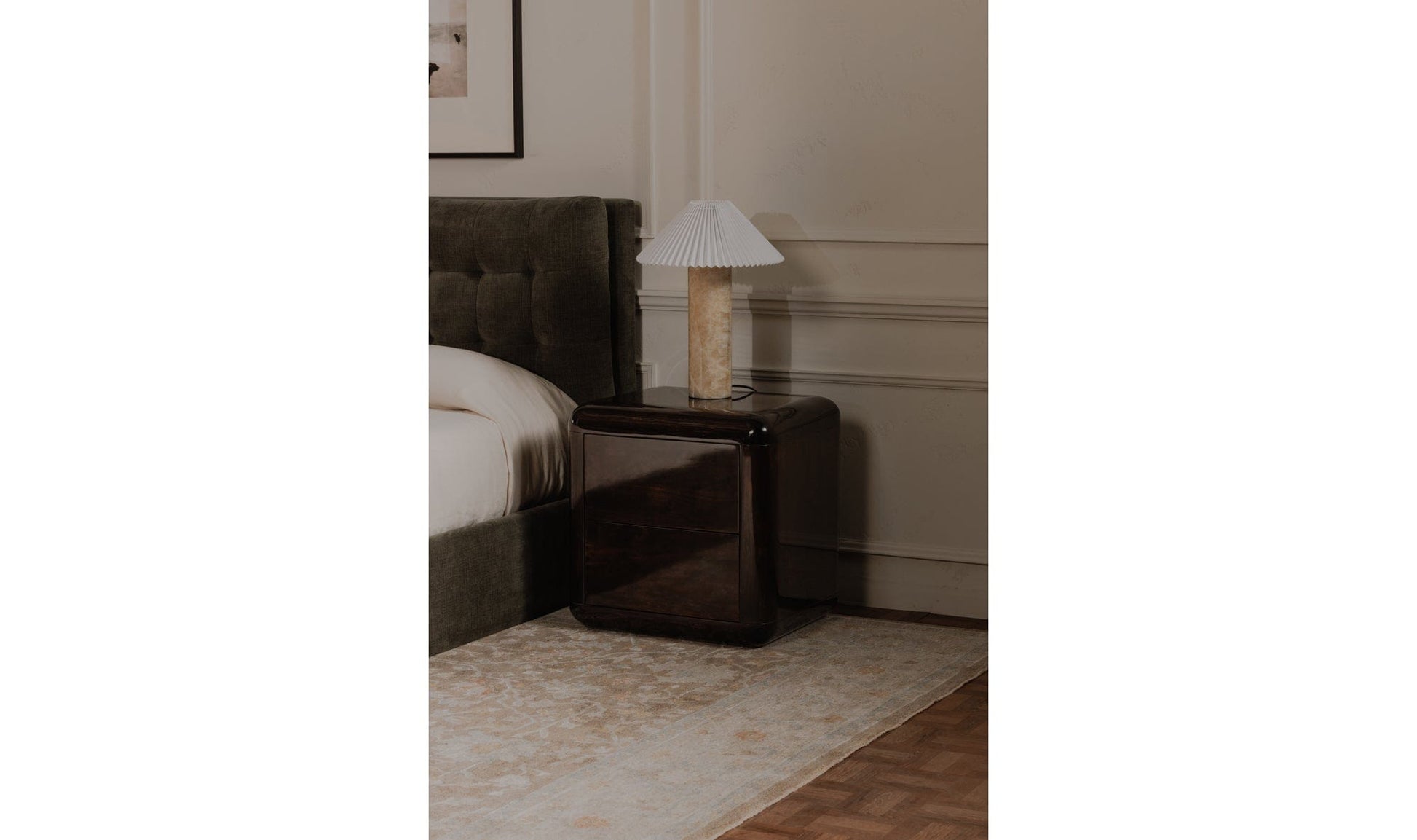 Moe's Home Collection Nightstands Rory Nightstand Dark Brown Rory Nightstand Dark Brown