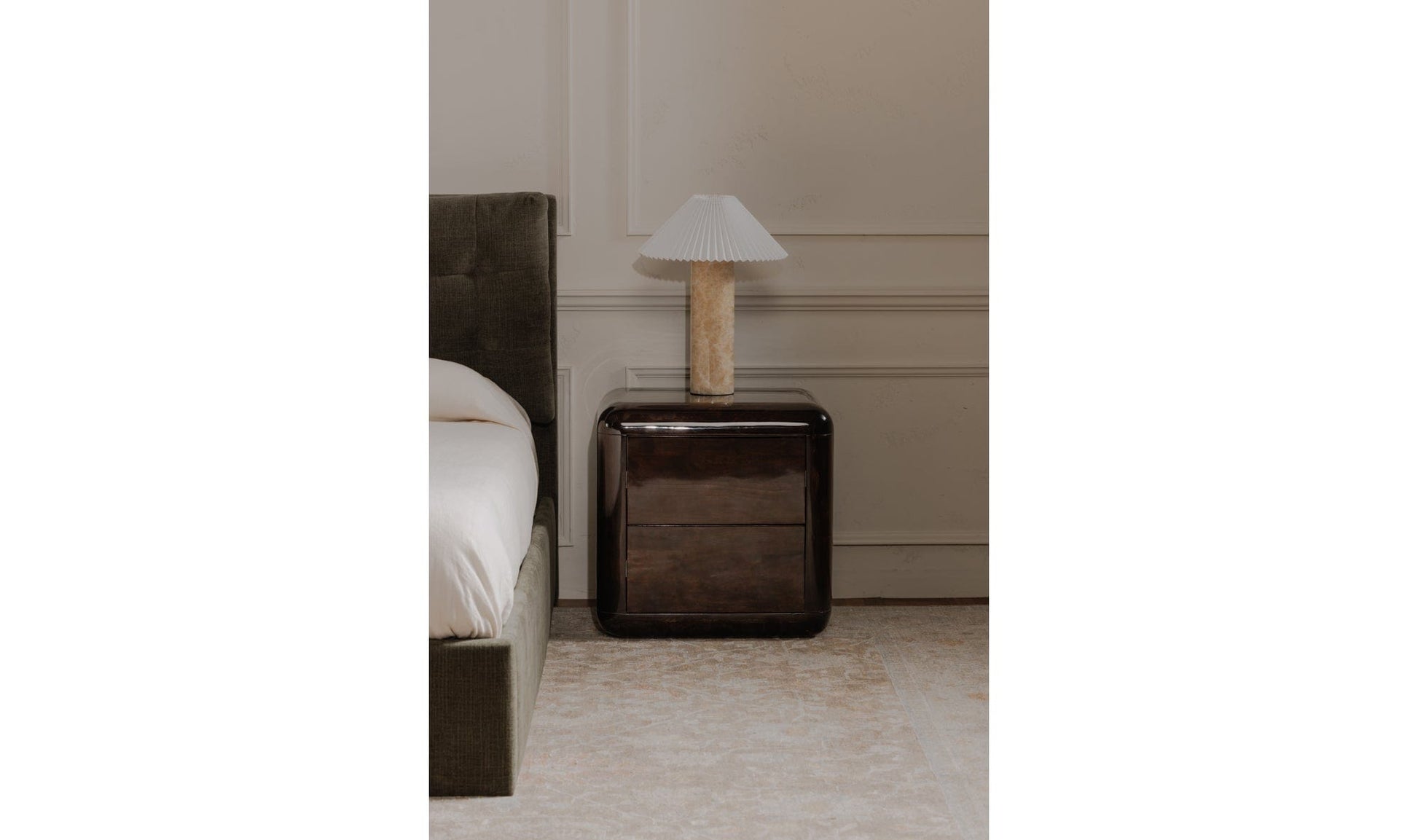 Moe's Home Collection Nightstands Rory Nightstand Dark Brown Rory Nightstand Dark Brown