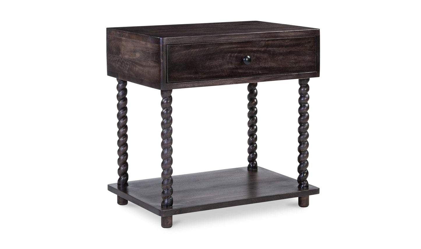 Moe's Home Collection Nightstands Tabitha Nightstand Dark Brown Tabitha Nightstand Dark Brown