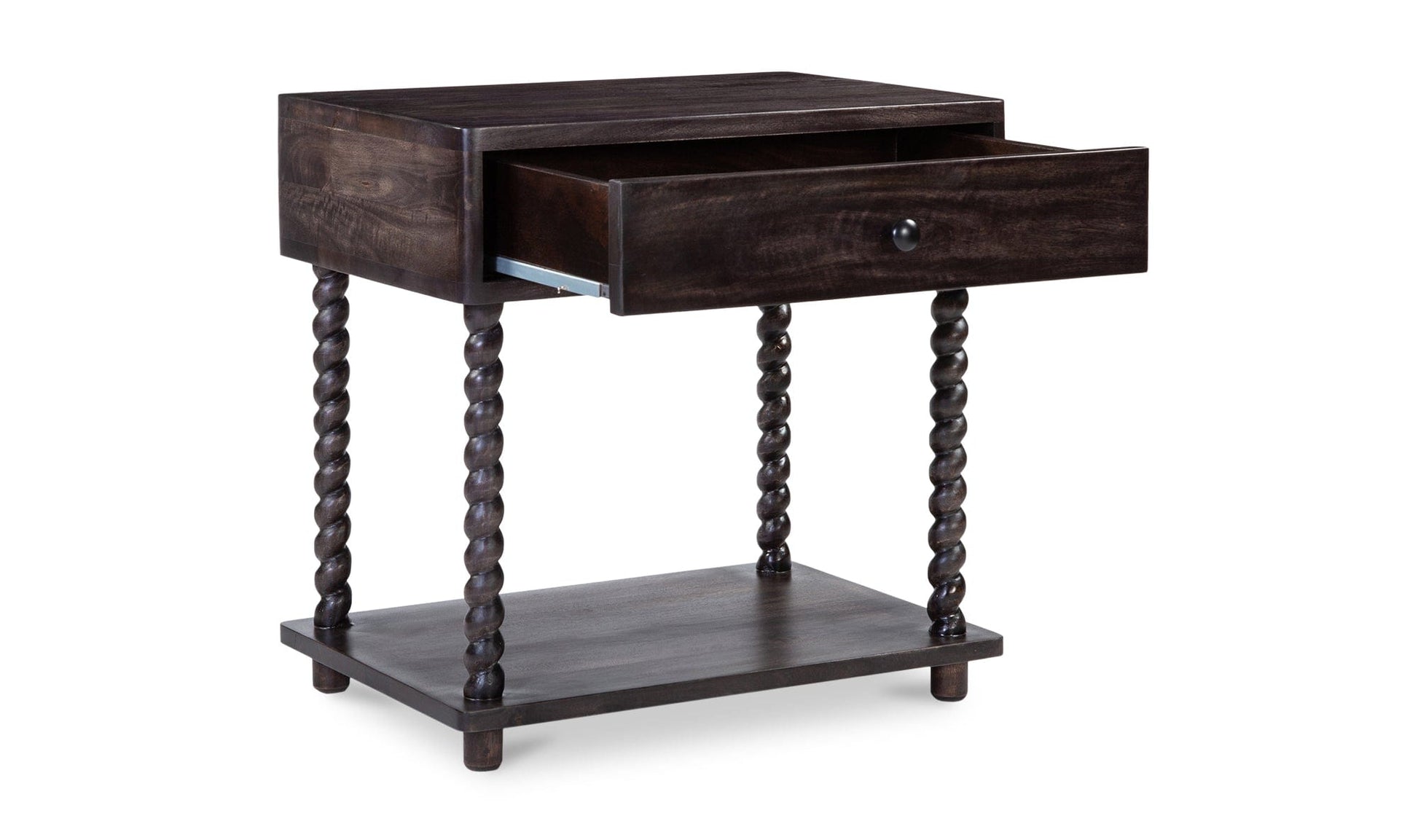 Moe's Home Collection Nightstands Tabitha Nightstand Dark Brown Tabitha Nightstand Dark Brown