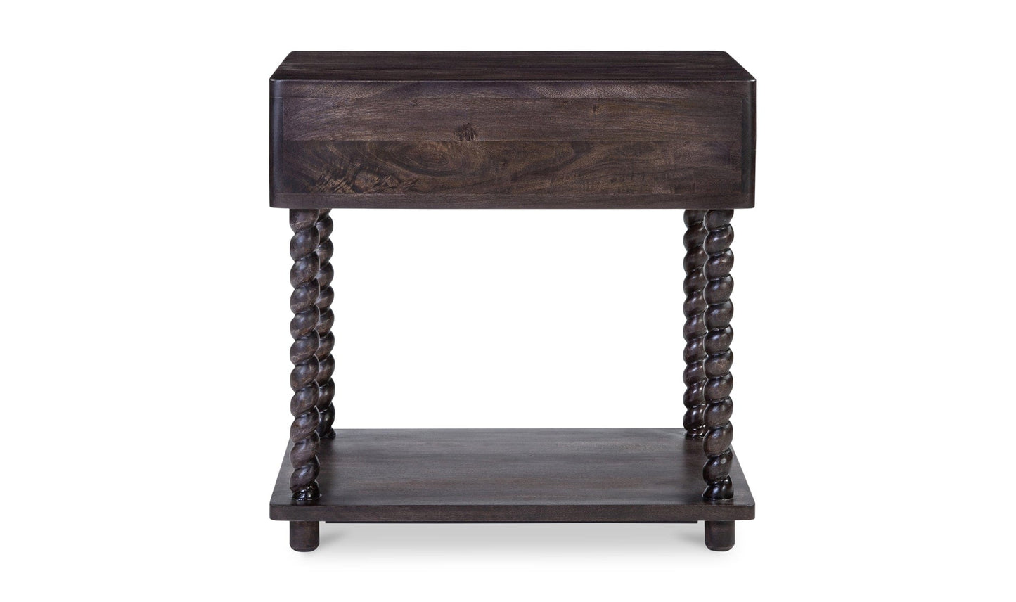 Moe's Home Collection Nightstands Tabitha Nightstand Dark Brown Tabitha Nightstand Dark Brown