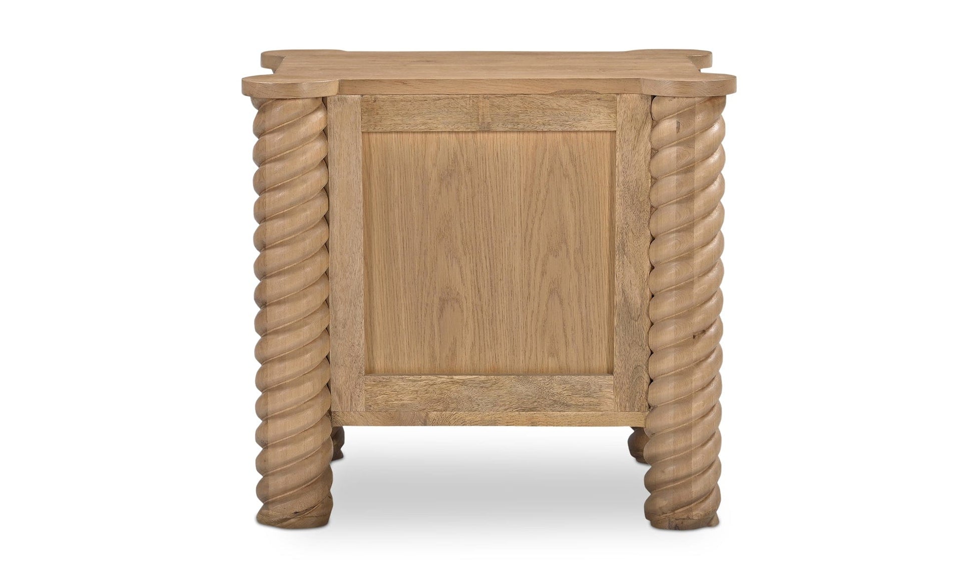 Moe's Home Collection Nightstands Treccia 2 Drawer Nightstand Oak Treccia 2 Drawer Nightstand Oak
