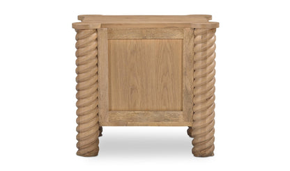 Moe's Home Collection Nightstands Treccia 2 Drawer Nightstand Oak Treccia 2 Drawer Nightstand Oak