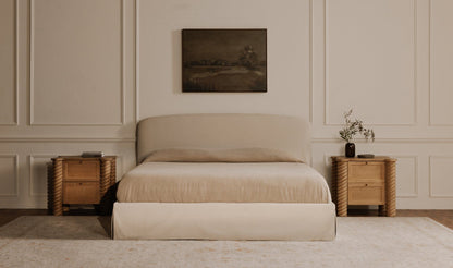 Moe's Home Collection Nightstands Treccia 2 Drawer Nightstand Oak Treccia 2 Drawer Nightstand Oak