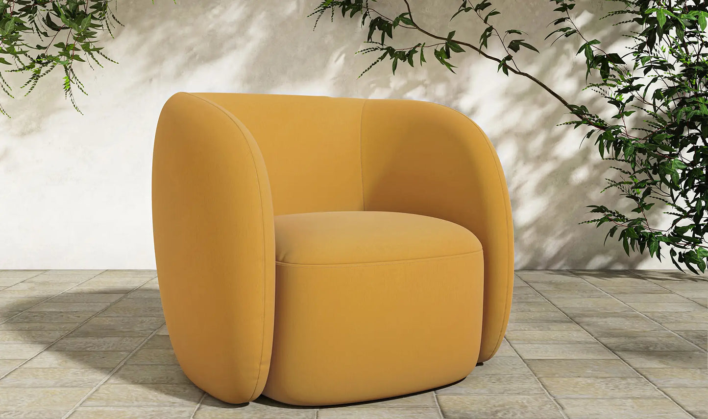Rae Outdoor Accent Chair Deep Yellow