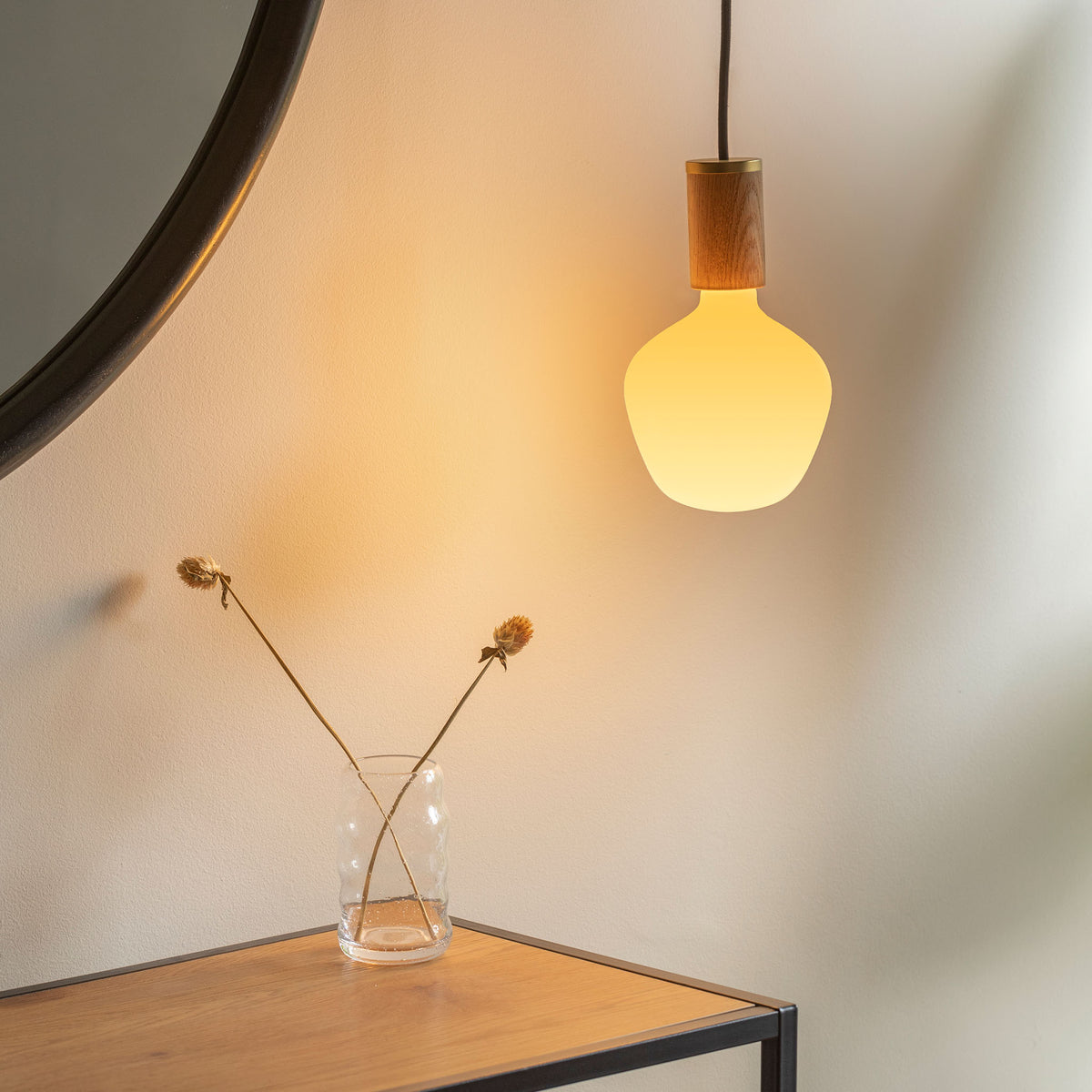 Enno Pendant Light in Oak.