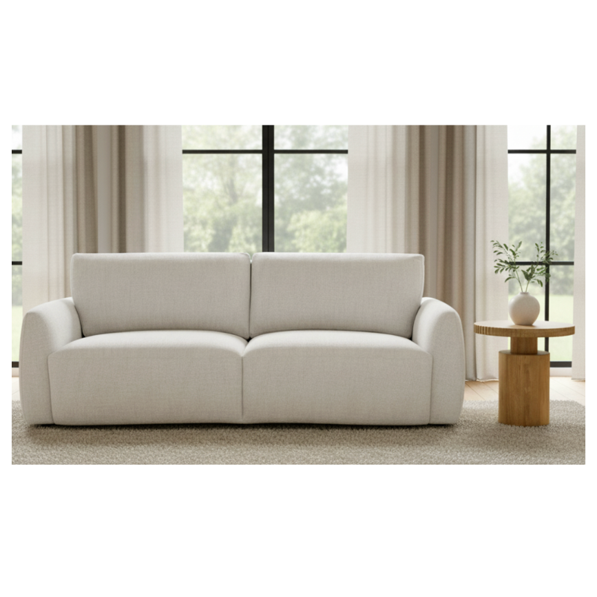 Callie Sofa 91 in. Flecked Oat