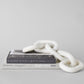 Bloomist Objets White Marble Chain, Small Link