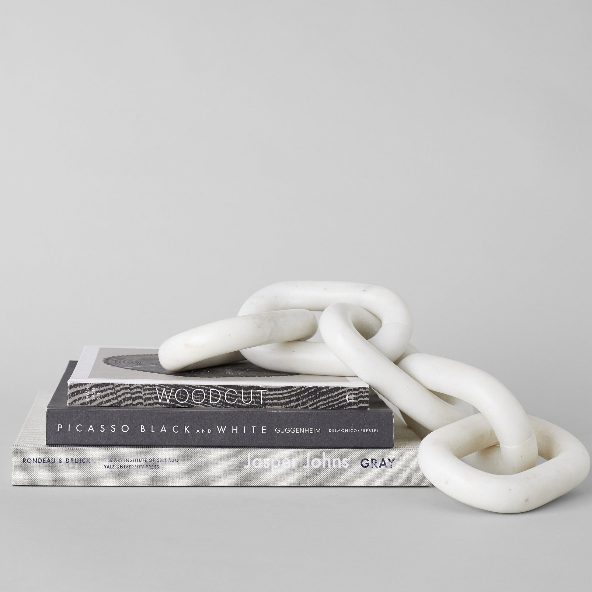 Bloomist Objets White Marble Chain, Small Link