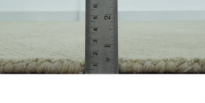 Olive and Ivory Modern Geometrical Stripes Textured Hand Tufted Multi size rug.