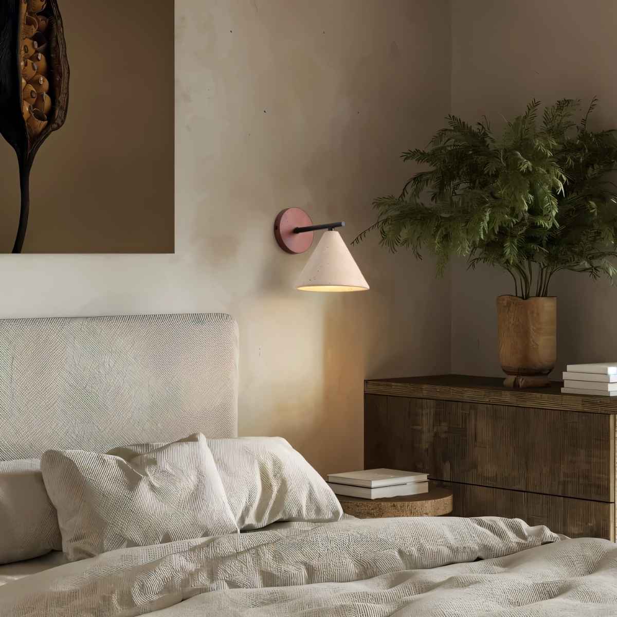 Omicil Travertine Wall Lamp.