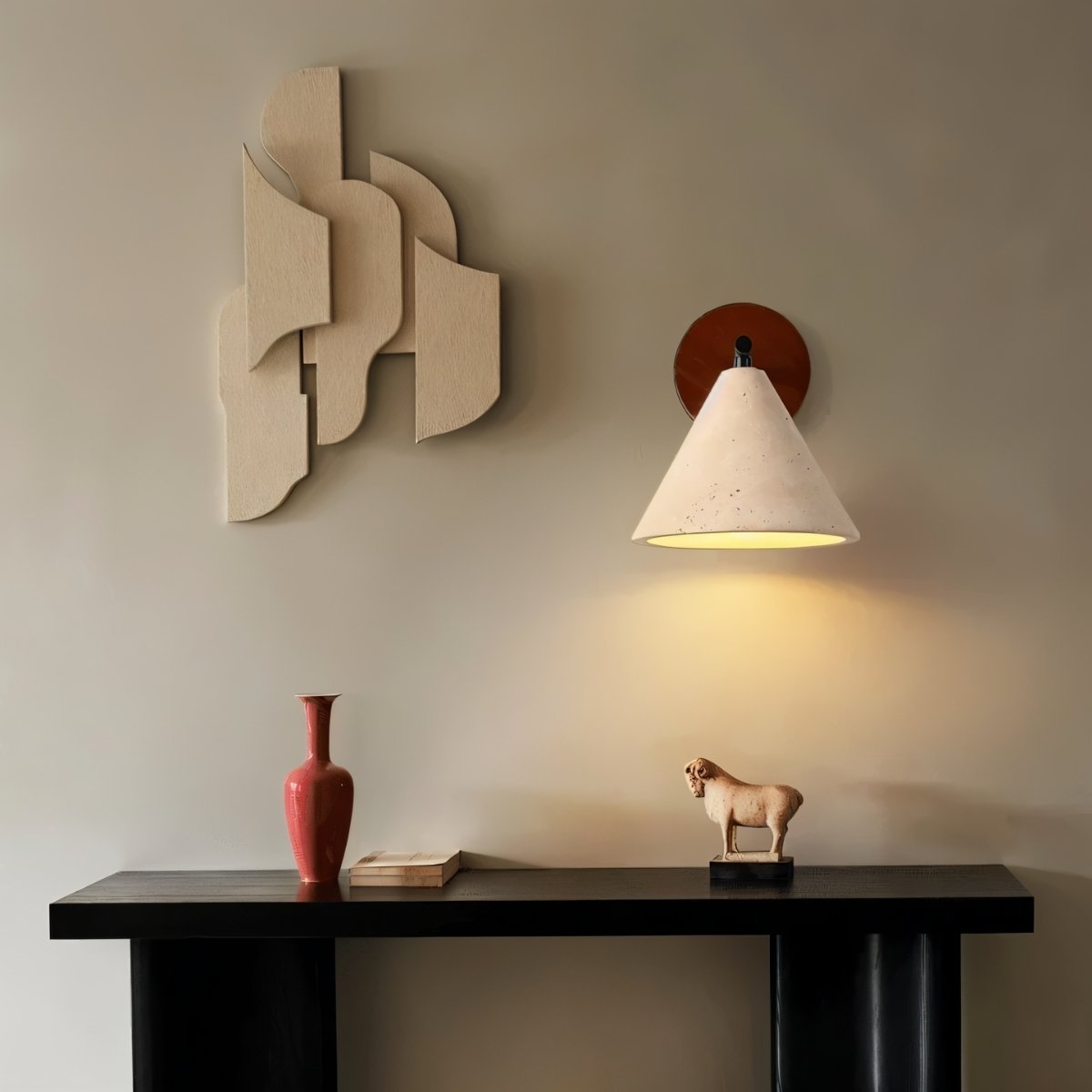Omicil Travertine Wall Lamp.
