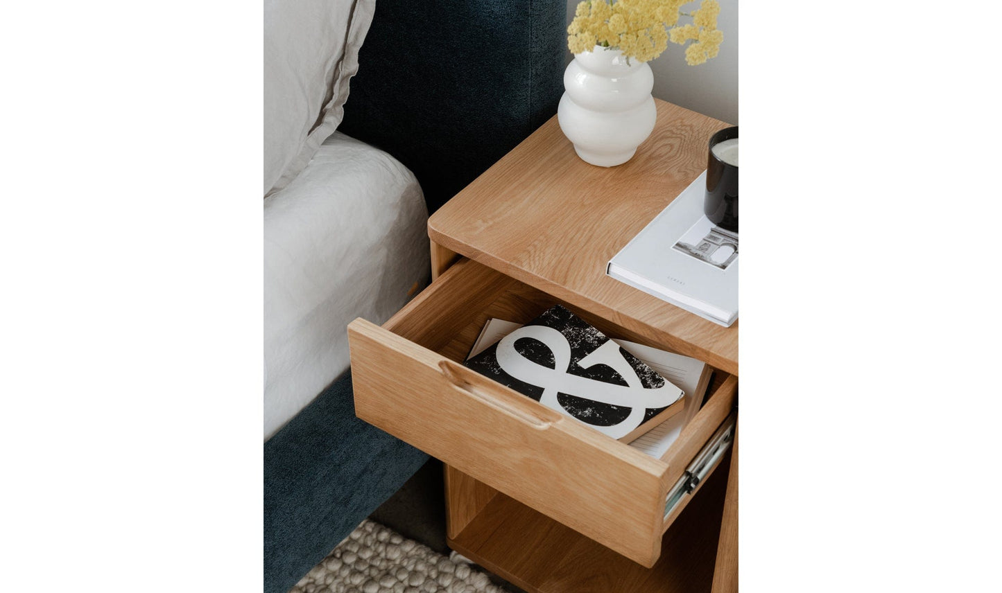 Moe's Home Collection OSAMU OAK NIGHTSTAND OSAMU OAK NIGHTSTAND