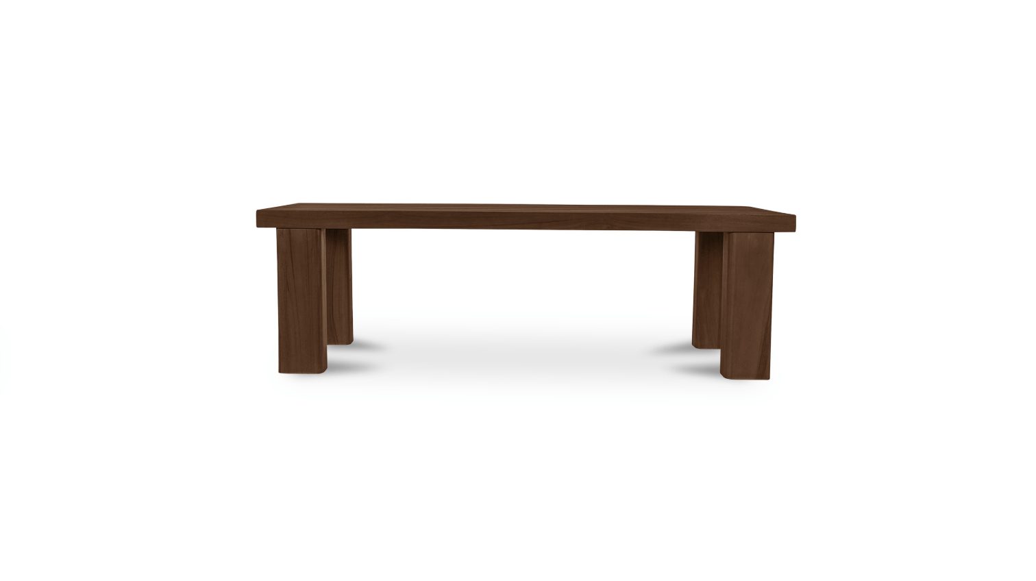 Moe's Home Collection Outdoor Bench Marina Outdoor Dining Bench Brown Marina Outdoor Dining Bench Brown
