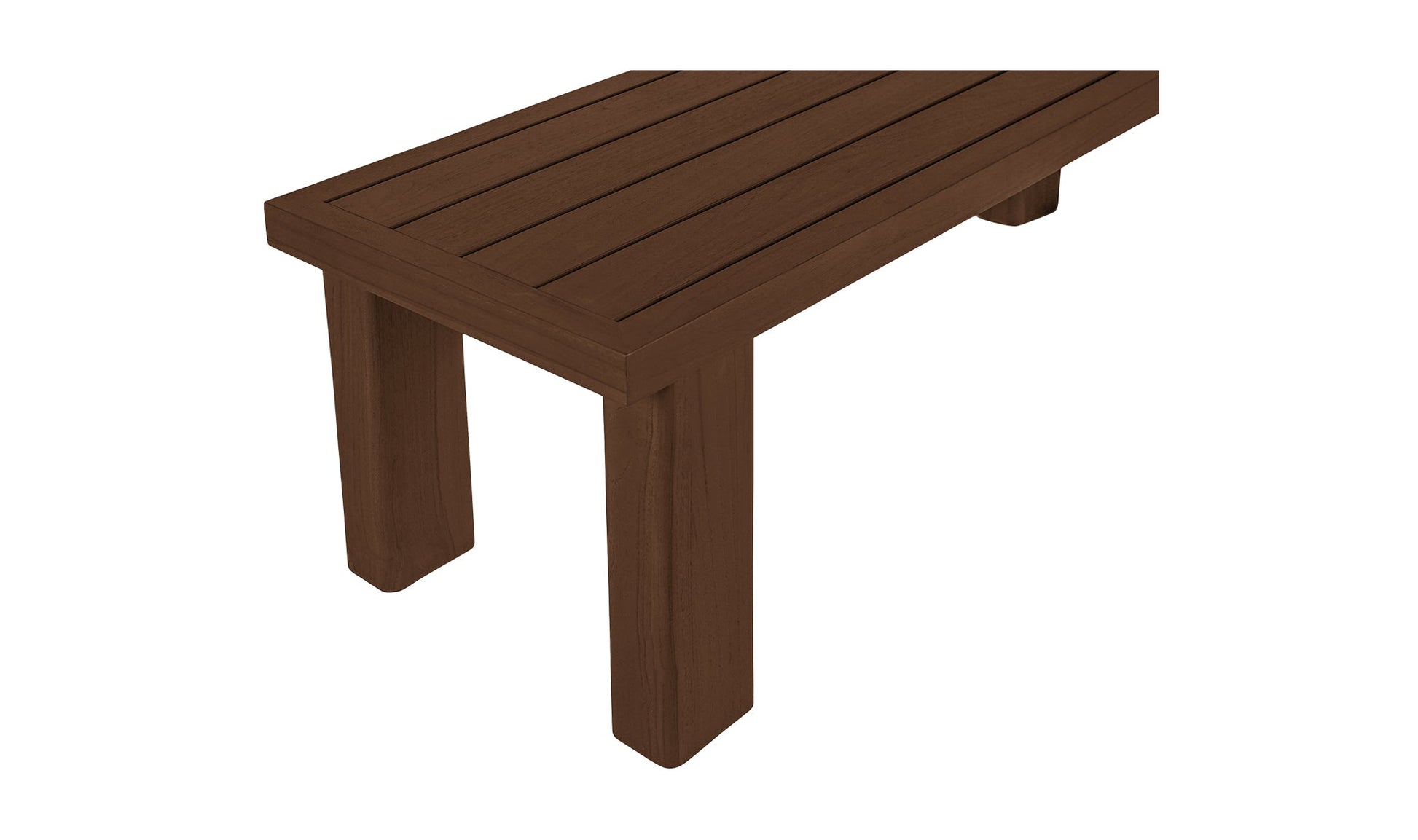 Moe's Home Collection Outdoor Bench Marina Outdoor Dining Bench Brown Marina Outdoor Dining Bench Brown