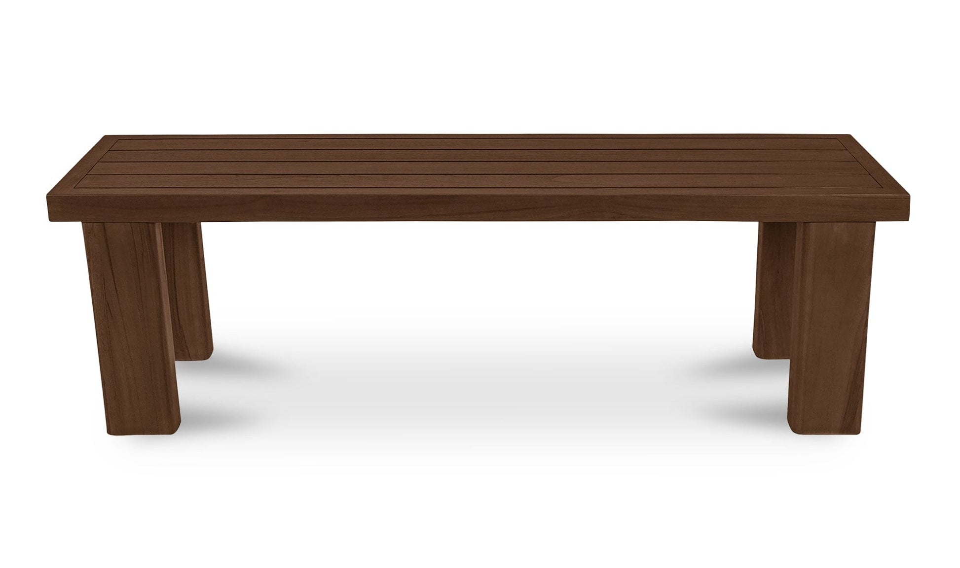 Moe's Home Collection Outdoor Bench Marina Outdoor Dining Bench Brown Marina Outdoor Dining Bench Brown