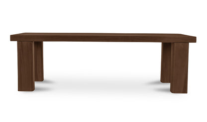 Moe's Home Collection Outdoor Bench Marina Outdoor Dining Bench Brown Marina Outdoor Dining Bench Brown