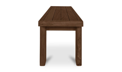 Moe's Home Collection Outdoor Bench Marina Outdoor Dining Bench Brown Marina Outdoor Dining Bench Brown