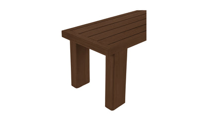 Moe's Home Collection Outdoor Bench Marina Outdoor Dining Bench Brown Marina Outdoor Dining Bench Brown
