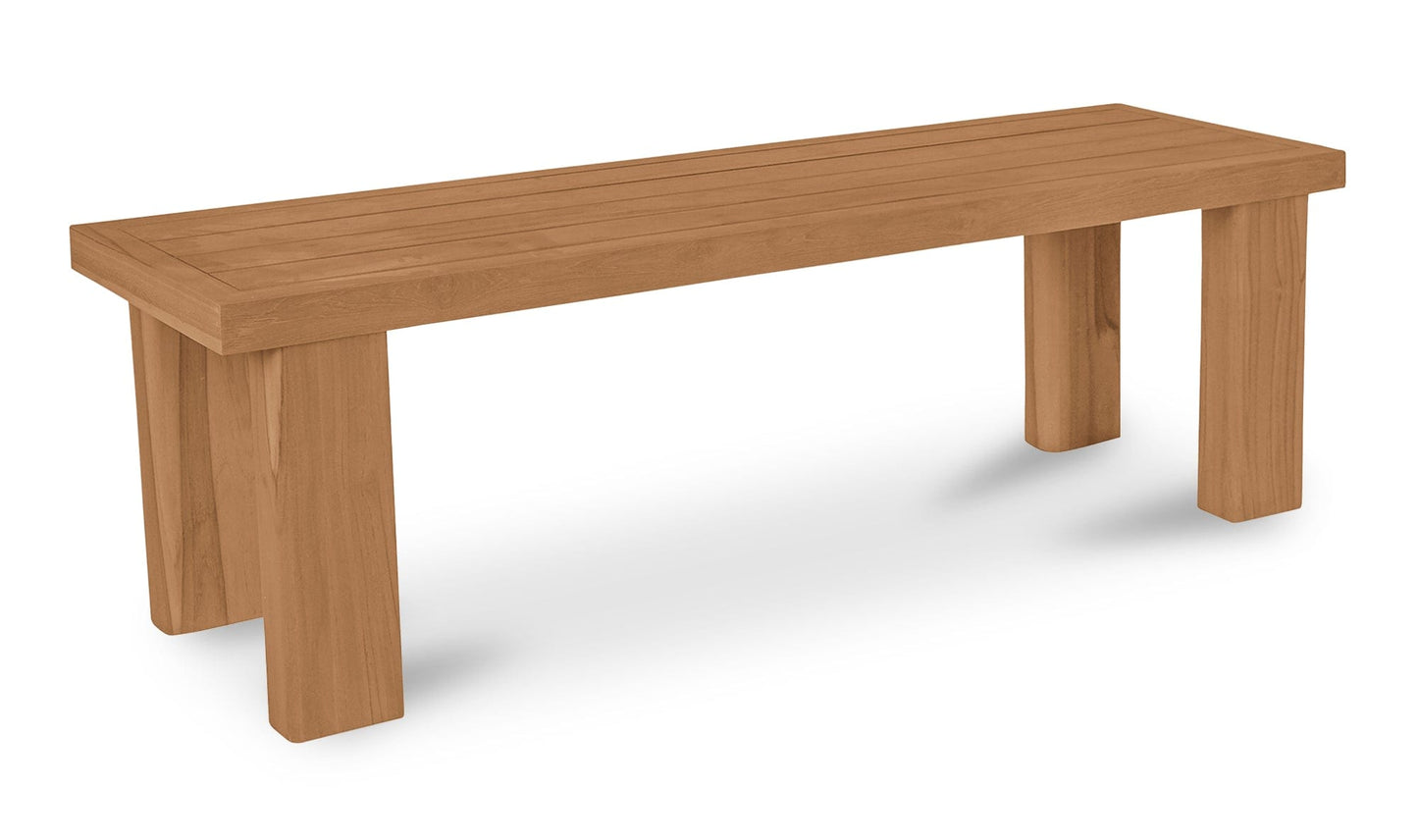 Moe's Home Collection Outdoor Bench Marina Outdoor Dining Table Brown Marina Outdoor Dining Table Brown