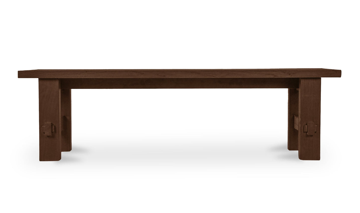 Moe's Home Collection Outdoor Bench Marina Outdoor Dining Table Brown Marina Outdoor Dining Table Brown